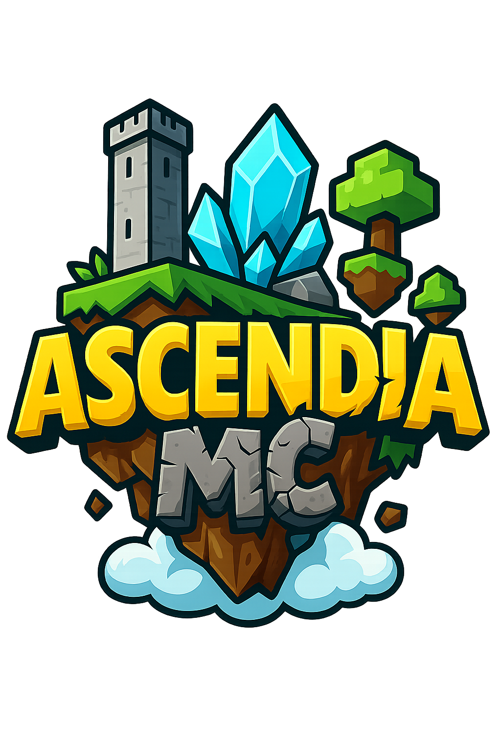 AscendiaMC - Floating Island Logo